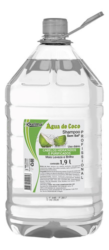  Kelma Água De Coco Shampoo 1,9l