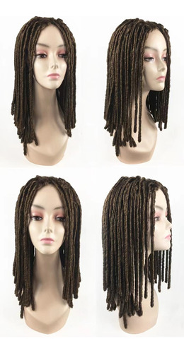 Trenzas Africanas Peluca Rastas Pelo Espiral Rizos Peinado