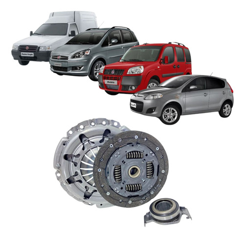 Kit Embreagem Completa Luk Doblo Idea Punto Fiorino Fire Evo