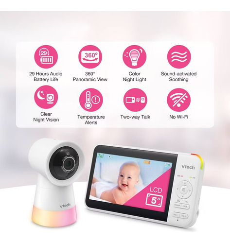 Vtech Vm5266 Babá Eletrônica Com Monitor 5 Polegadas
