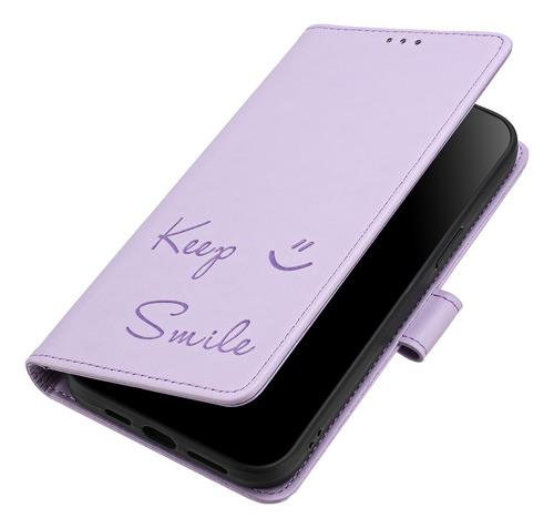 Funda De Piel Con Forma De Cara Sonriente Para Oppo A60 4g/a60 5g Con Función Atril, Cierre Magnético, Bloqueo Rfid