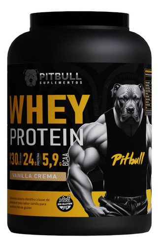 Whey Protein 2lbs Pitbull Suplementos Proteina Pitbull Sabor Vainilla