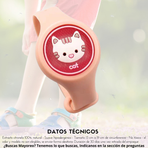 Set 2 Pulseras Repelentes De Mosquitos Para Niños Citronela