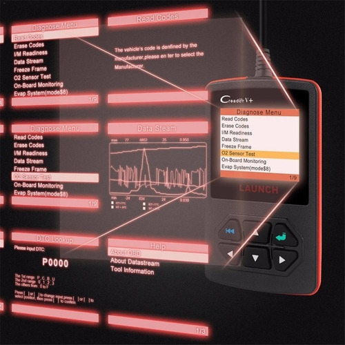 Imagen 6 de 9 de Escáner Automotriz Launch Creader V+ Plus Multimarca Obdii