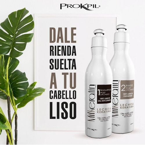 Imagen 2 de 6 de Shampoo + Rinse Milkeratin 300ml Prokpil - mL a $86