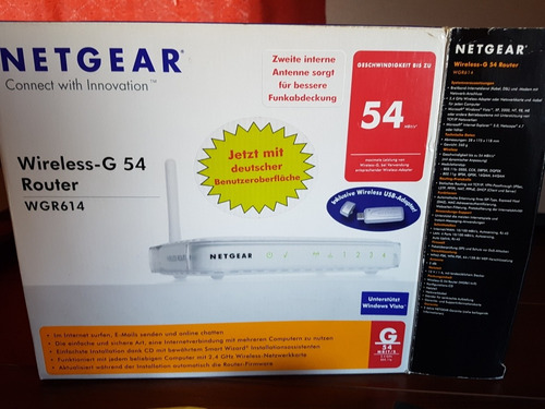 Router Inalambrico Netgear Con Software Cables Manuales Cd