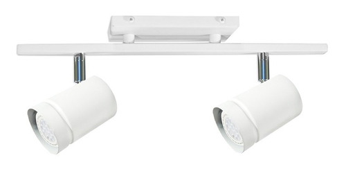 Lampara Spot Sistema 2 Luces Led Gu10 Pared O Techo Colores