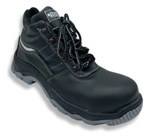 Botin Zapato De Seguridad Trabajo Cuero Puntera Certificada