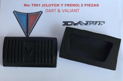 Gomas De Pedal Valían O Dart (clutch Y Freno)