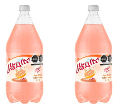 Agua Mineral Peñafiel Adas Sabor Toronjada 12 Pz De 2 Litros
