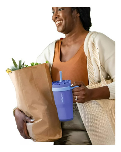 1 Termo Taza Reduce De 1 Litro, 34 Hrs Frío