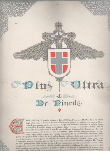 Revista * Plus Ultra Nº 132 Año 1927 Aviador Coronel Pinedo