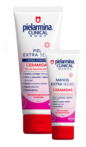 Set De Cremas Manos Y Cuerpo Ceramidas | Pielarmina Clinical