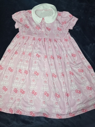 Vestido Rosa Para Niña De Hello Kitty Sanrio X Shein