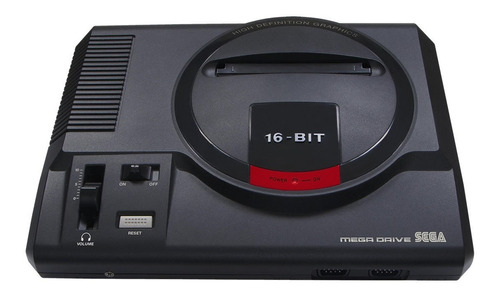 Console Sega Mega Drive Standard cor  preto