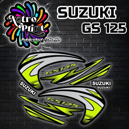 Kit De Calcomanias Suzuki Gs125