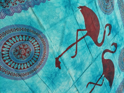 Imagen 3 de 6 de Mantas Hindu Finas Estampadas