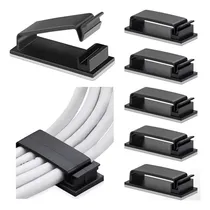 Comprar Clips Organizadores Para Escritorio Gestión De Cables 20u