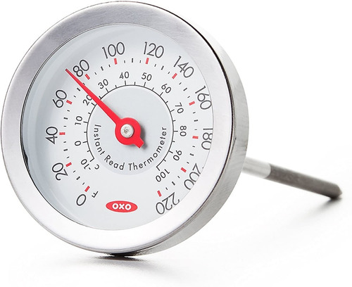 Termometro Para Carnes Oxo U.s.a. Acero Inox 220° Analógico