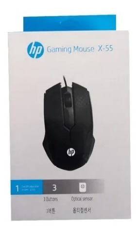 Mouse Hp Usb Optico  |   X-55  |   Pc &  Laptop 