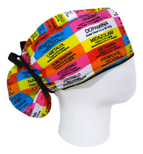 Gorro Quirúrgico Mujer + Lanyard Anestesiologia Medico