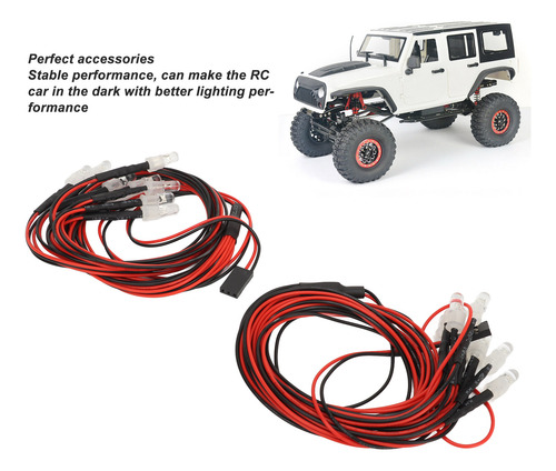 Kit De Iluminación Rc De 8 Led, Juego De 2 Luces De Coche Un