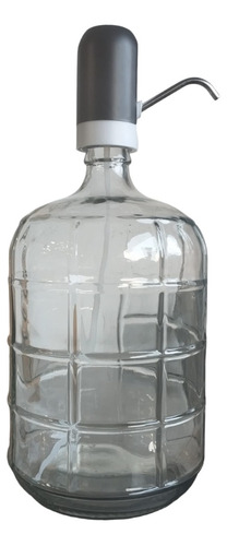 Botella De Vidrio Transparente Importado 3 Galones + Valvula