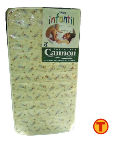 Cubre Colchon Impermeable + Colchon Cuna Cannon 140 X 80