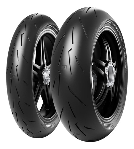 Par Pneu Moto 120 70 17 + 190 55 17 Diablo Rosso 4 Pirelli