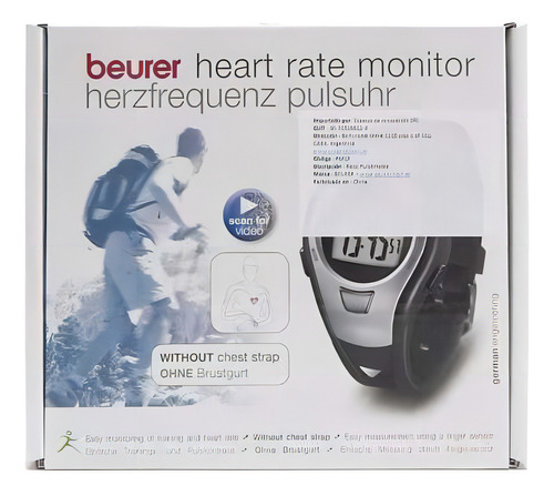 Monitor de frequência cardíaca Beurer Pm15 Relógio com monitor de frequência cardíaca
