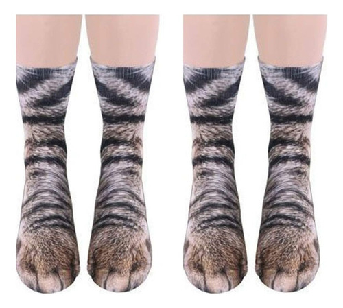 Calcetines De Pata De Animal, Divertidos Calcetines De-2pcs