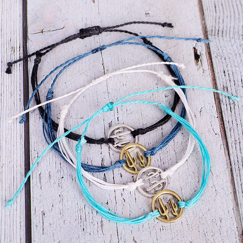 Pulsera De Cera Hecha A Mano Con Forma De Cactus Friendship