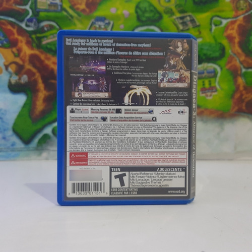 Disgaea 3 Absense Of Detention Psvita Playstation Rpg (Usado)
