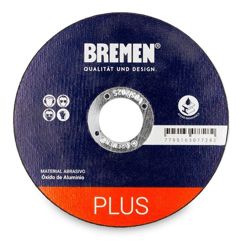 Disco Corte Metal Bremen Plus Premium 180 X 1.6 Chapa 7730
