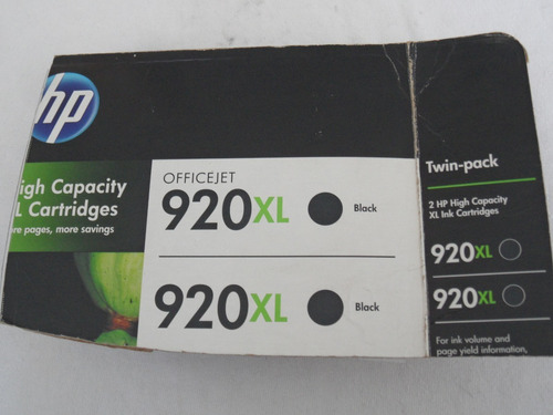 Cartucho Hp 920xl Negro Original