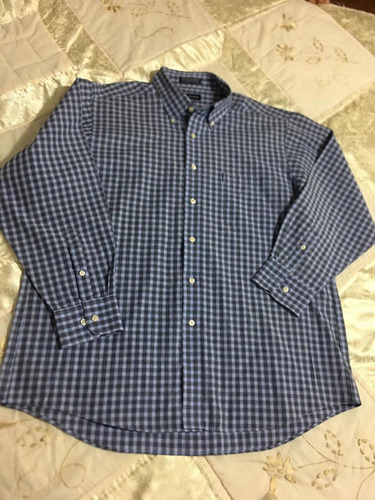 Chaps Camisa Casual Para Caballero Talla Xl Azul Marino