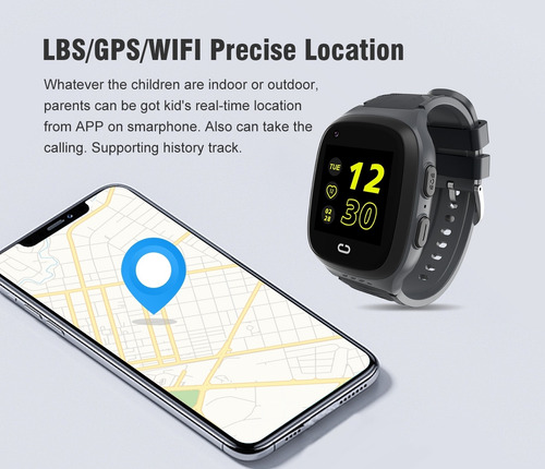 Smartwatch Lt31 Niños 4g Gps Wifi Contra Agua Color Negro