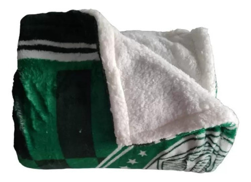 Cobertor Com Sherpa Manta Microfibra 2,00x1,50m Jolitex Cor Palmeiras