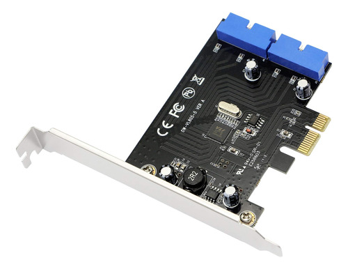 Sinloon Pci Express A Dual 19 Pin Usb 3.0 Tarjeta Pci-e A 2.