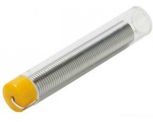 Imagen 2 de 3 de Estaño Para Soldar 1mm Por 3 Metros En Tubito Plastico 60/40