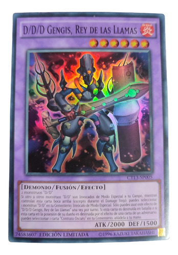 Yugioh Ddd Gengis Rey De Las Llamas Súper 