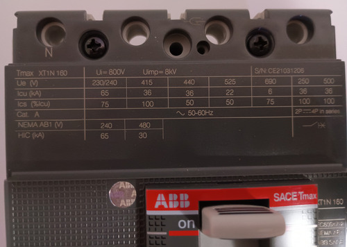 Interruptor Automatico 4p 100a 36ka Ref 1sda067424r1 Abb