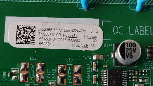 Main Fuente Rsag7. 820. 12368/roh Para Tv Hisense 55a65hv (Usado)