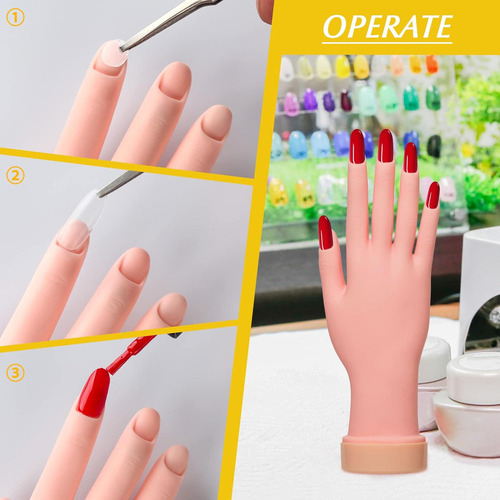 Paquete De 2 Herramientas Manuales Para Practicar Uñas