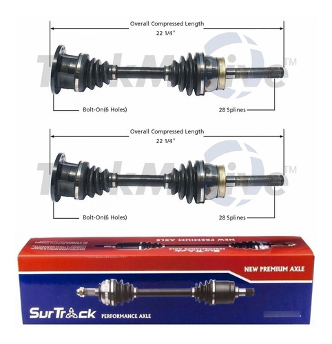 2 Eje Delantero Para Nissan Frontier Xterra 4wd