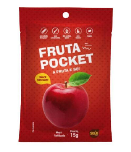 Kit 3x: Snack De Maçã Liofilizada Solo Snacks 15g