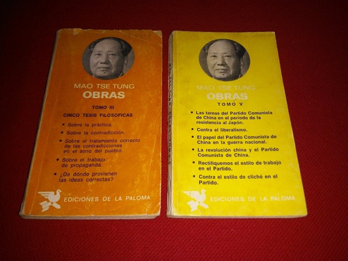 Mao Tse Tung - Obras  3 Y 5 - Ediciones De La Paloma