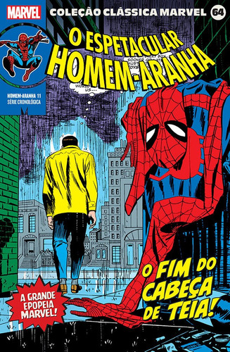 Coleção Clássica Marvel Vol. 64 - Homem-aranha 11, De John Romita Sr. Editora Panini, Capa Mole, Edição 64 Em Português, 2023