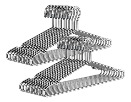Ganchos Para Ropa De Perchas De Acero Inoxidable 20pcs/42cm