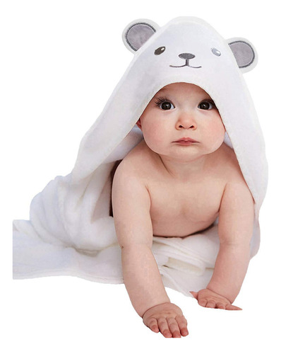 Timotech Toalla De Baño Para Bebé Con Capucha De Oso
